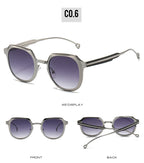 Gafas de sol Steampunk vintage de lujo - Moda retro punk unisex
