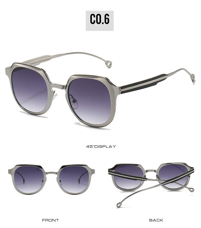Gafas de sol Steampunk vintage de lujo - Moda retro punk unisex