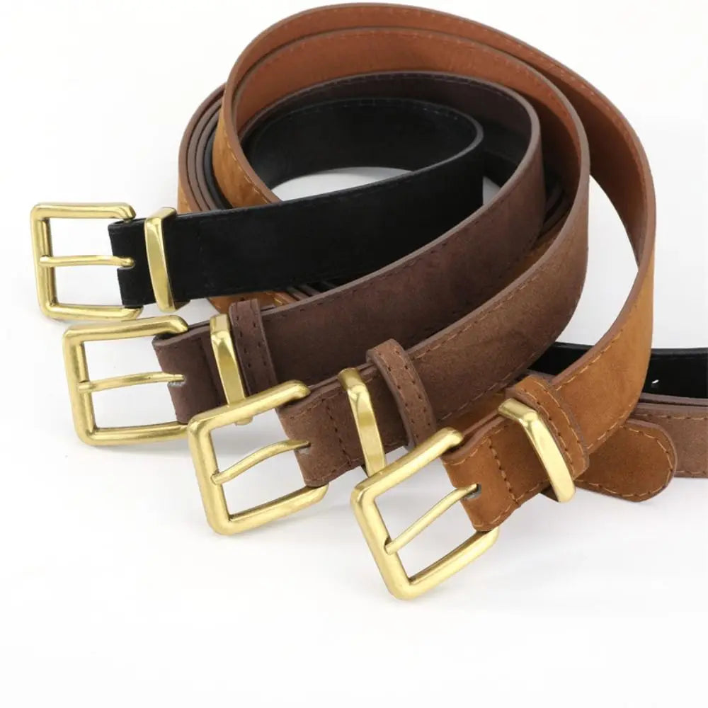 Cinturón de gamuza prémium para mujer — Hebilla elegante y versátil FuturaTrend