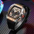 Montre Homme Sport Chronographe Waterproof — Quartz Multifonction 3ATM