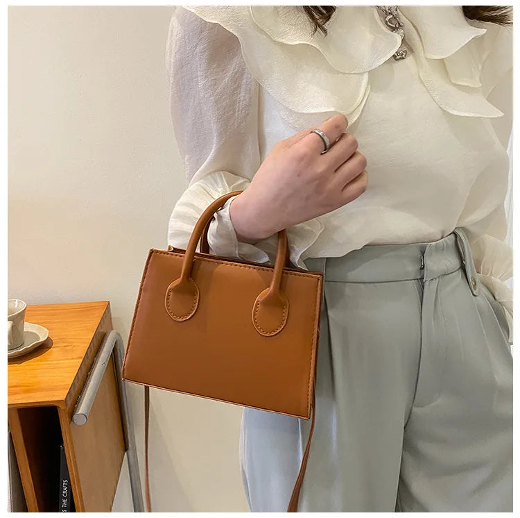 Bolso Negro Elegante — Doble Asa Bandolera Retro FuturaTrend