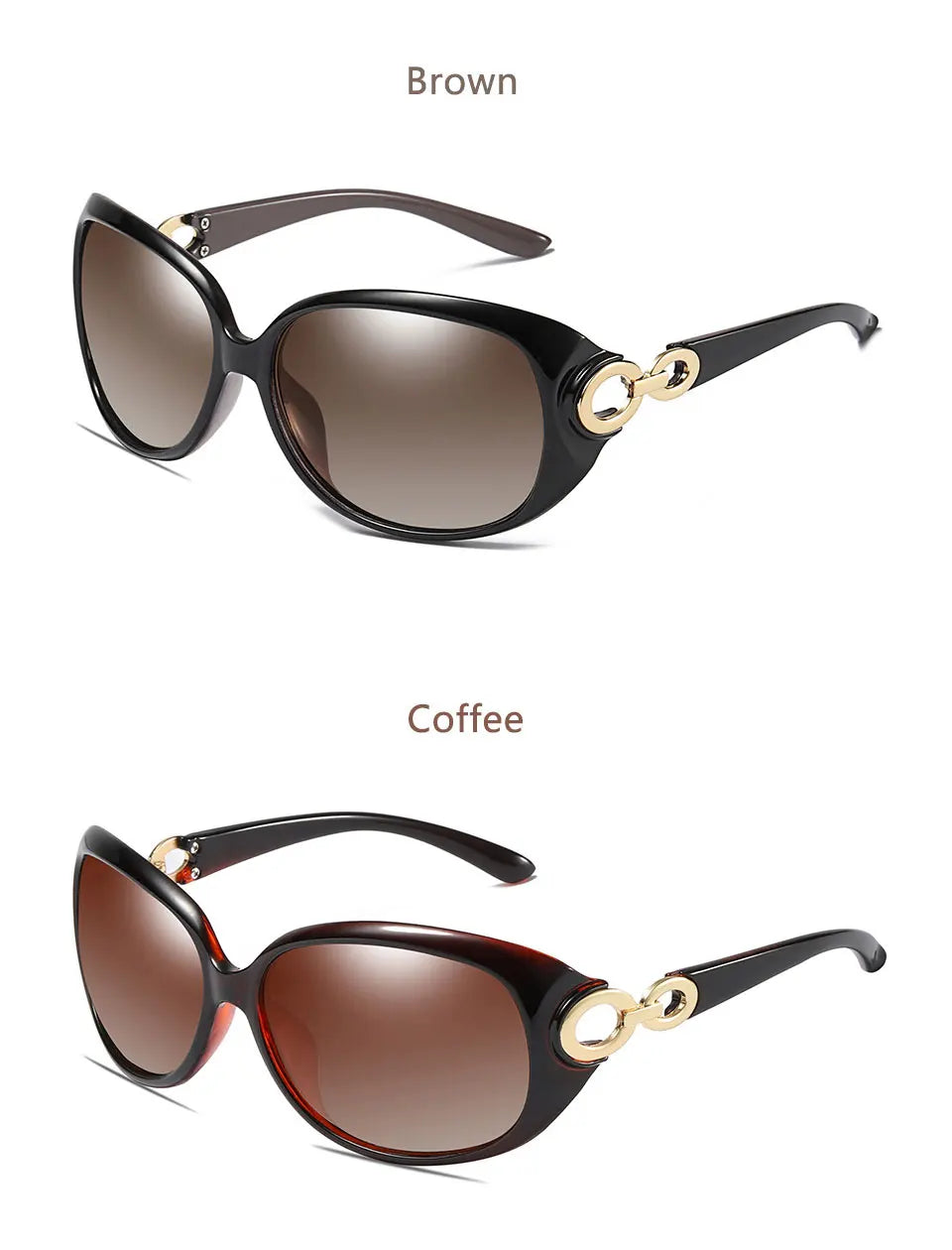 Lunettes de Soleil Polarisées Femme Luxury - Design Vintage