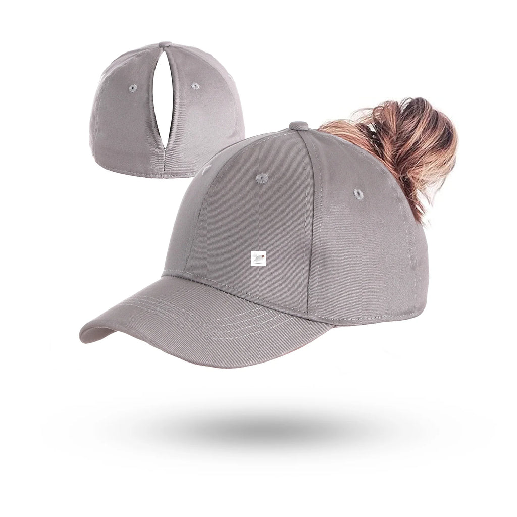 TikTok Heat Magnetic Ponytail Caps For Women Sport Wear Breathable Cotton Adjustable Baseball Hat