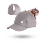 TikTok Heat Magnetic Ponytail Caps For Women Sport Wear Breathable Cotton Adjustable Baseball Hat