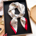 Foulard Soie Femme 70cm Imprimé — Châle Élégant Minimaliste FuturaTrend
