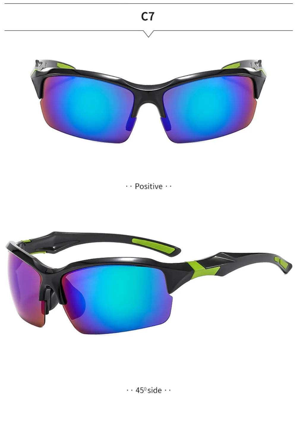Lunettes de Soleil Sport Cyclisme Homme - Polarisées Légères Coupe-Vent