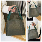 Sac de Plage Mesh Filet Réutilisable Grande Capacité — Éco Chic FuturaTrend