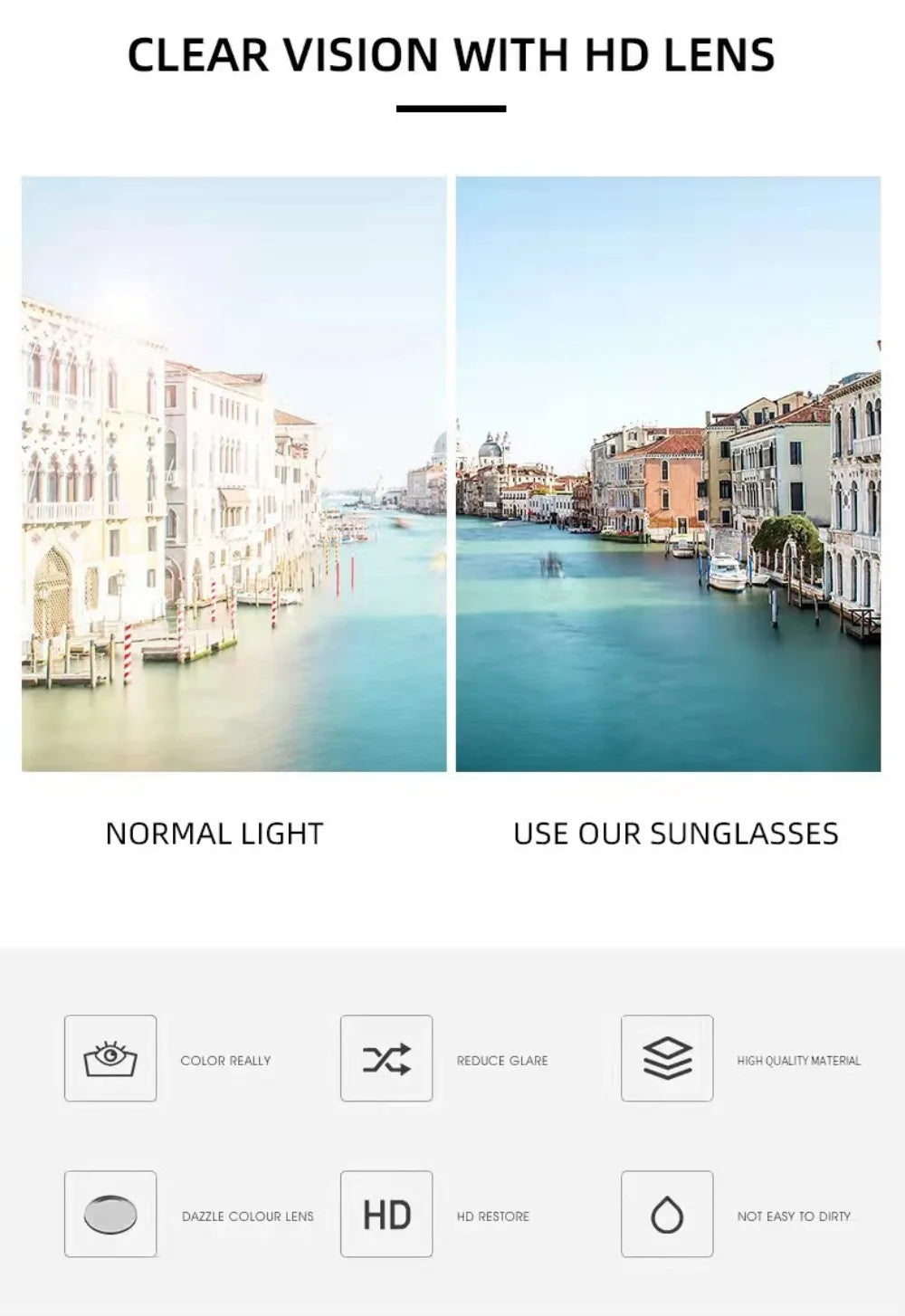 Lunettes de Soleil Sport Cyclisme Homme - Polarisées Légères Coupe-Vent