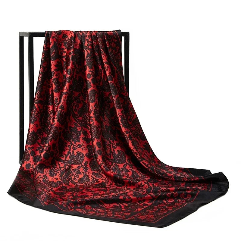 Foulard Femme Satin Imprimé — Collection Luxury 2026 FuturaTrend