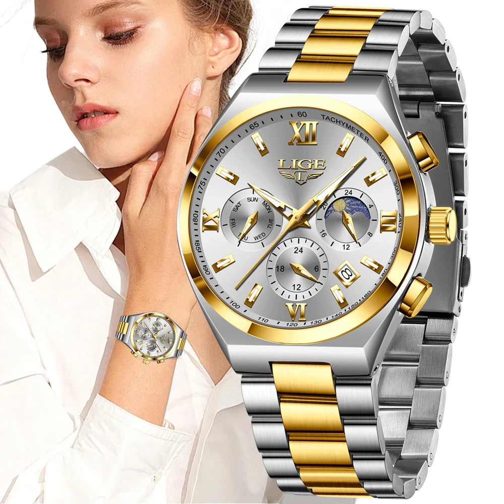 Montre Femme Minimaliste Luxury Waterproof — Casual Élégant