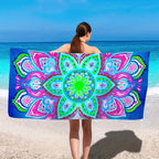Serviette de Plage Bohème Microfibre - Séchage Rapide Multifonction Voyage