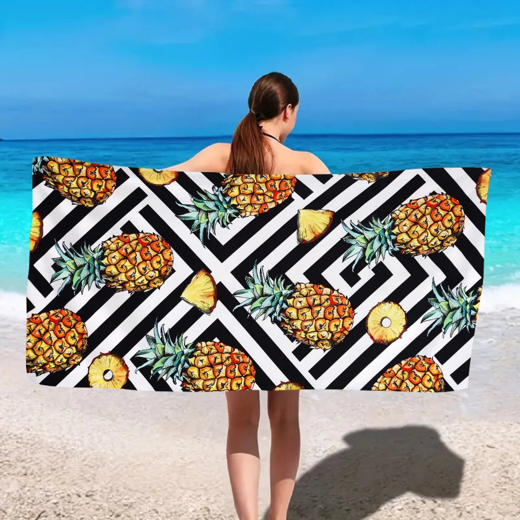 Serviette de Plage Bohème Microfibre - Séchage Rapide Multifonction Voyage