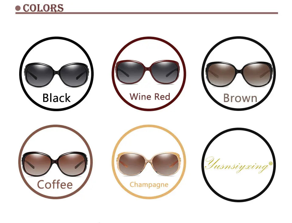 Lunettes de Soleil Polarisées Femme Luxury - Design Vintage