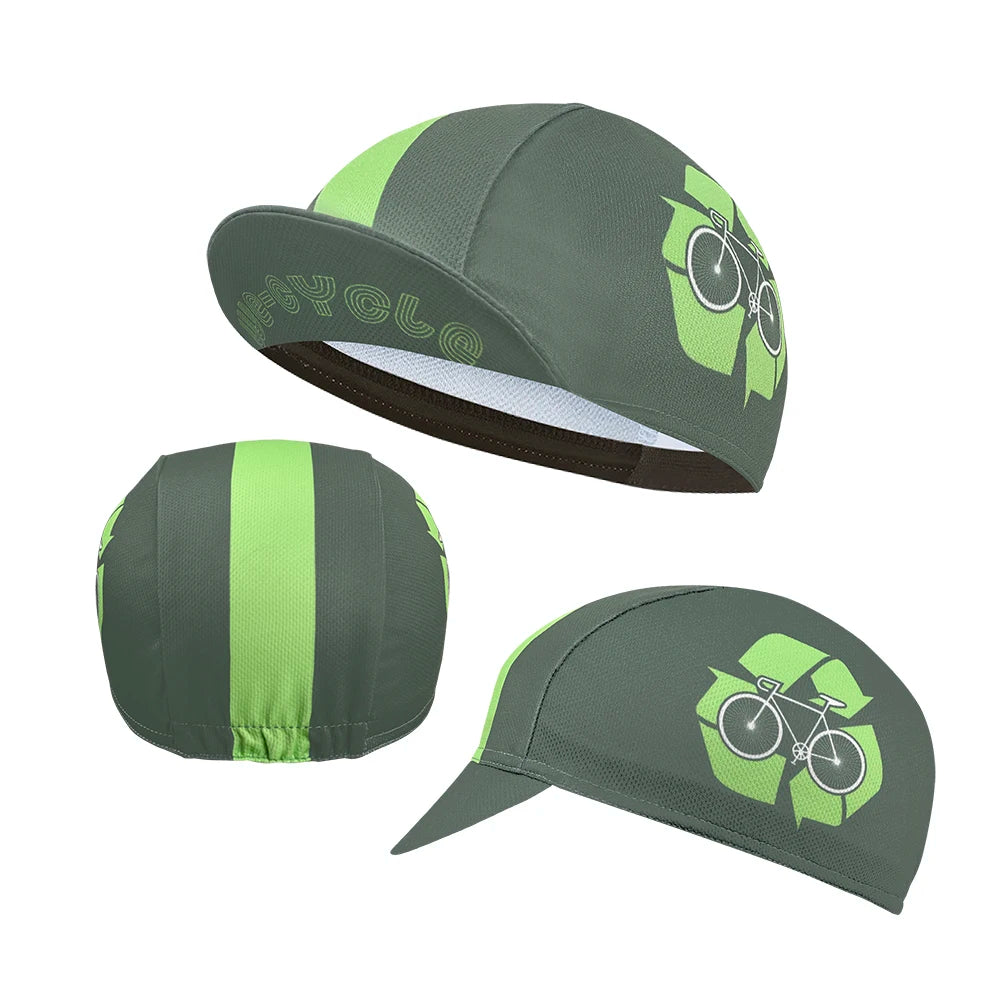 Casquette Cyclisme Classique Polyester - Absorption Transpiration Multicolore Unisexe Sport