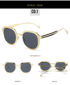 Gafas de sol Steampunk vintage de lujo - Moda retro punk unisex