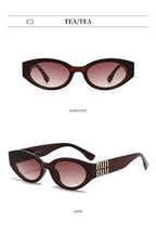 Unisex Glamour Sonnenbrille Oval - Minimalistische Mode UV400