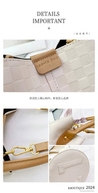 Bolso de hombro de cuero para mujer - Tote grande clásico de lujo