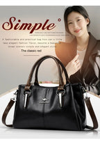 Sac à Main Cuir Souple Femme - Grand Cabas Luxury Épaule Crossbody