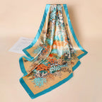 Seidentuch Luxus 90x90cm - Designer Schal Sommer