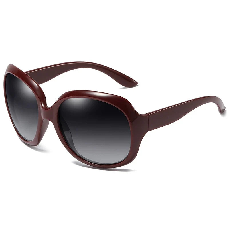 Lunettes de Soleil Rondes Oversize Femme — Style Vintage, 5 Coloris
