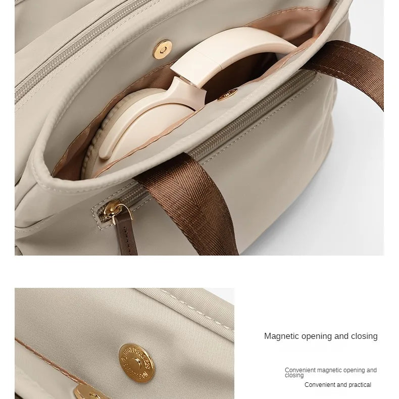 Bolso de Mano Mujer Gran Capacidad Lona — Bandolera Multifunción