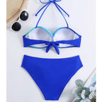 Women's Summer Sexy Push-Up Gradient Bikini - Brazilian Two-Piece Beach Swimsuit