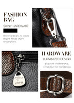 Sac à Main Cuir Souple Femme - Grand Cabas Luxury Épaule Crossbody