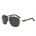 Lunettes de Soleil Homme Pilote Gradient — Anti-Reflet UV400 Grande Monture