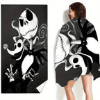 Disney's The Nightmare Before Christmas Beach Towel - Quick Absorbent Microfiber Travel Towel