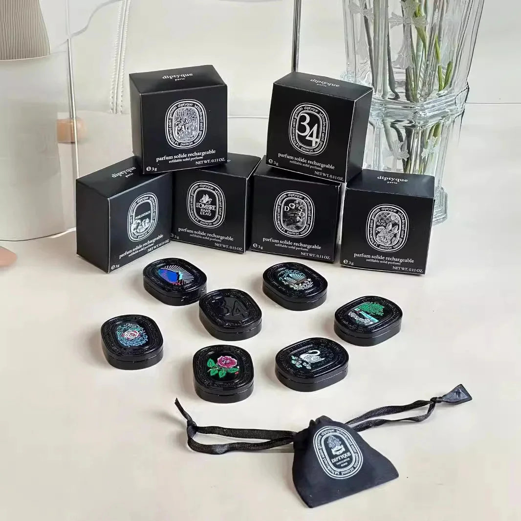 Baume Parfumé Solide Portable - Diffuseur Naturel Élégant