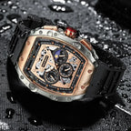 Montre Homme Sport Chronographe Waterproof — Quartz Multifonction 3ATM