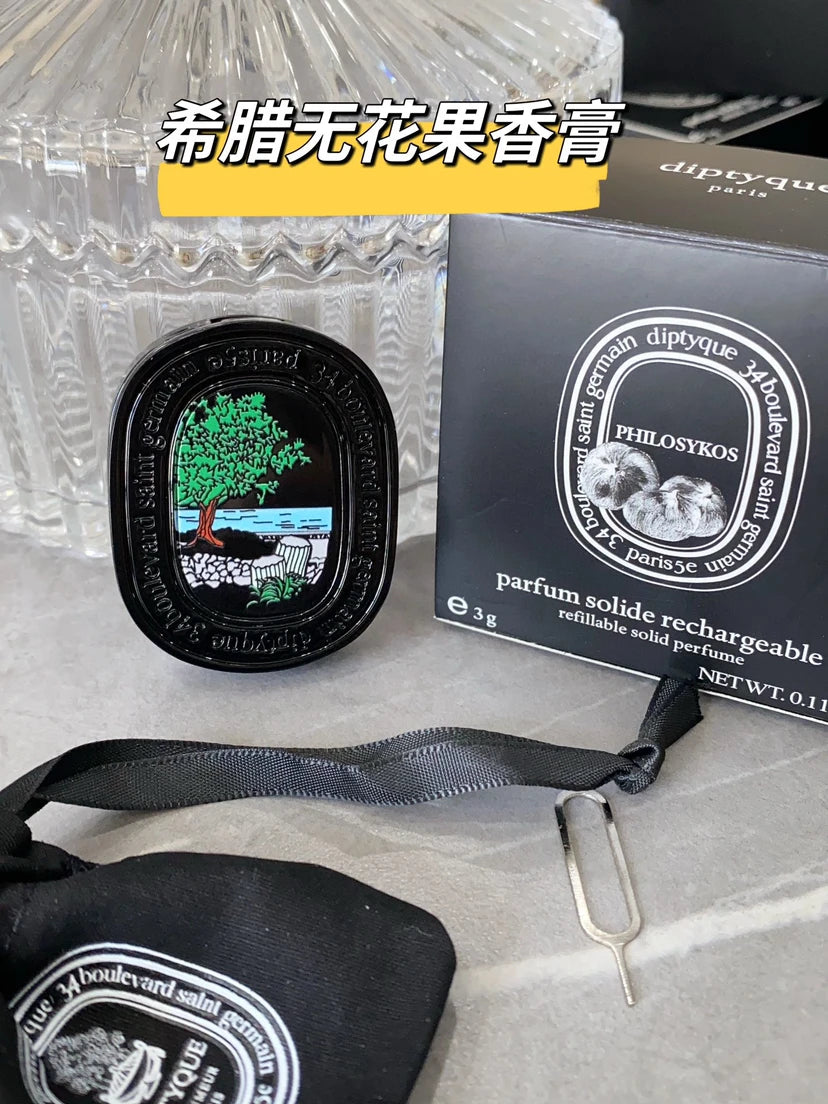 Baume Parfumé Solide Portable - Diffuseur Naturel Élégant