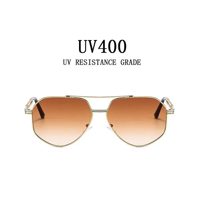 Lunettes de Soleil Aviateur Vintage — Designer Luxury UV400 Unisexe