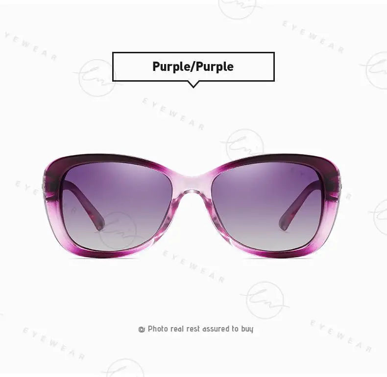Lunettes de Soleil Femme LM Polarisées Carrées - UV400 Gradient Luxury 2024