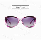 Women's LM Polarized Square Sunglasses — Gradient Luxury UV400