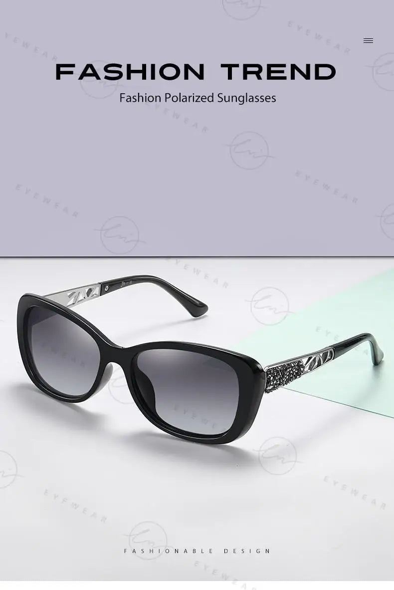 Lunettes de Soleil Femme LM Polarisées Carrées - UV400 Gradient Luxury 2024