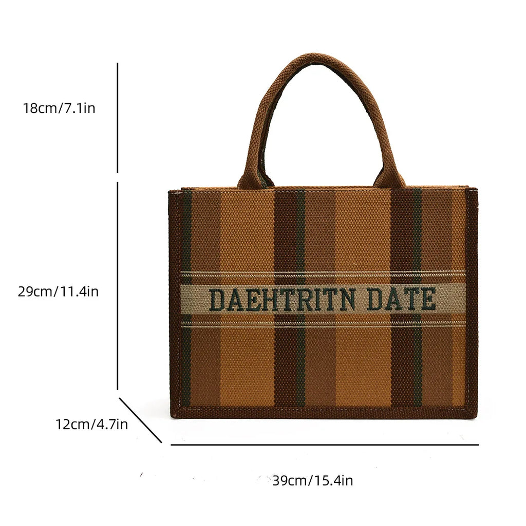 Sac de Plage Boho Fashion Grande Capacité - Tote Canvas Designer Été 2025