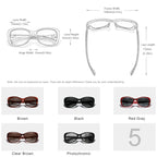Gafas de sol polarizadas ovaladas KINGSEVEN para mujer — Gradiente UV400