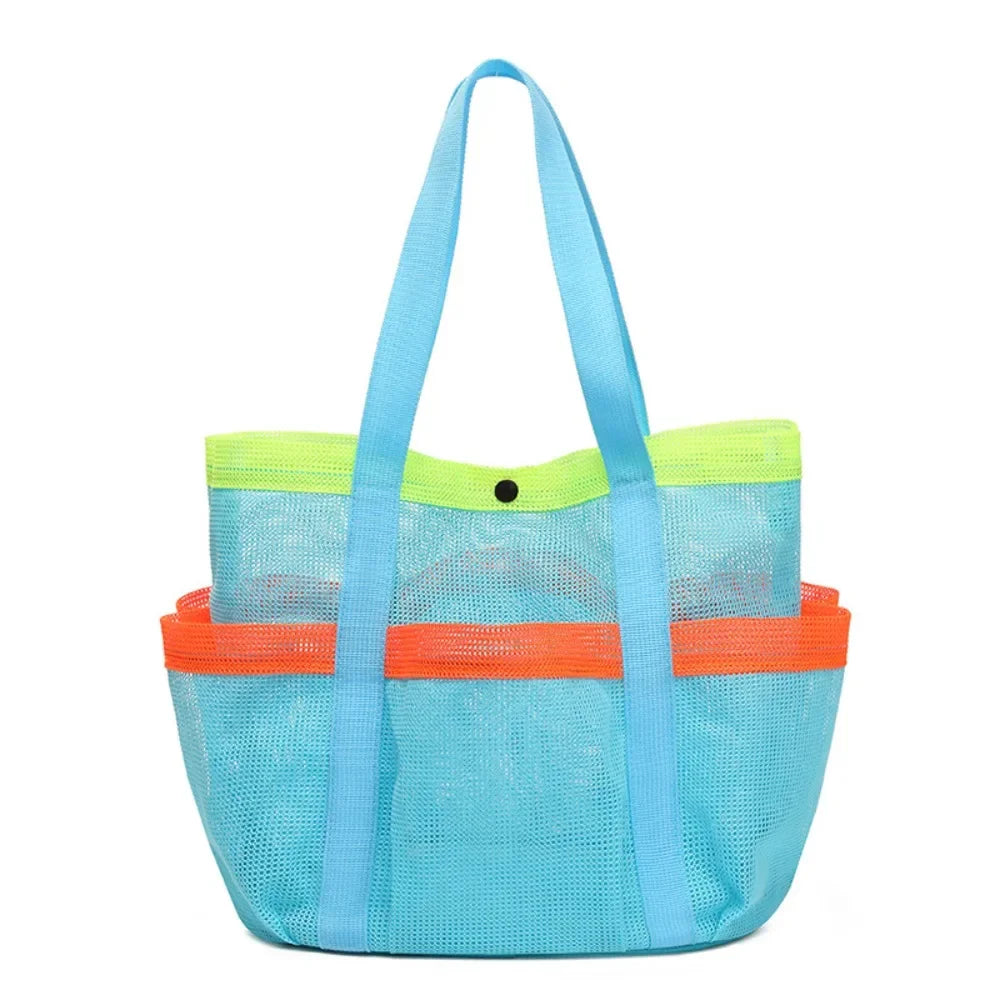 Sac de Plage Tote Portable Respirant - Pliable Grande Capacité Séchage Rapide