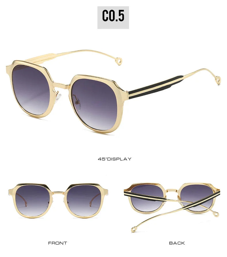 Gafas de sol Steampunk vintage de lujo - Moda retro punk unisex