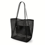 Bolso de Playa Tote de Poliéster Tejido para Mujer — Gran Capacidad Viaje FuturaTrend