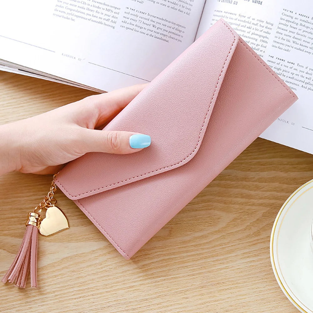 Billetera de mujer de cuero larga - Clutch tarjetero multifunción FuturaTrend