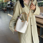 Bolso de hombro de cuero para mujer - Tote grande clásico de lujo