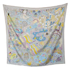 100% Double-Sided Silk Square Scarf 35x35cm — Premium FuturaTrend
