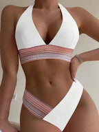 Bikini sexy 2026 para mujer, estilo halter, tanga y cintura alta - Traje de baño brasileño de dos piezas