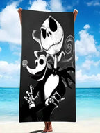 Disney's The Nightmare Before Christmas Beach Towel - Quick Absorbent Microfiber Travel Towel