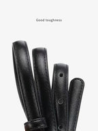 Ceinture Femme Cuir Boucle Dorée — Élégante Polyvalente FuturaTrend