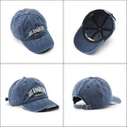 Casquette Baseball Coton Brodée Fashion - Snapback Rétro Ajustable Unisexe Casual