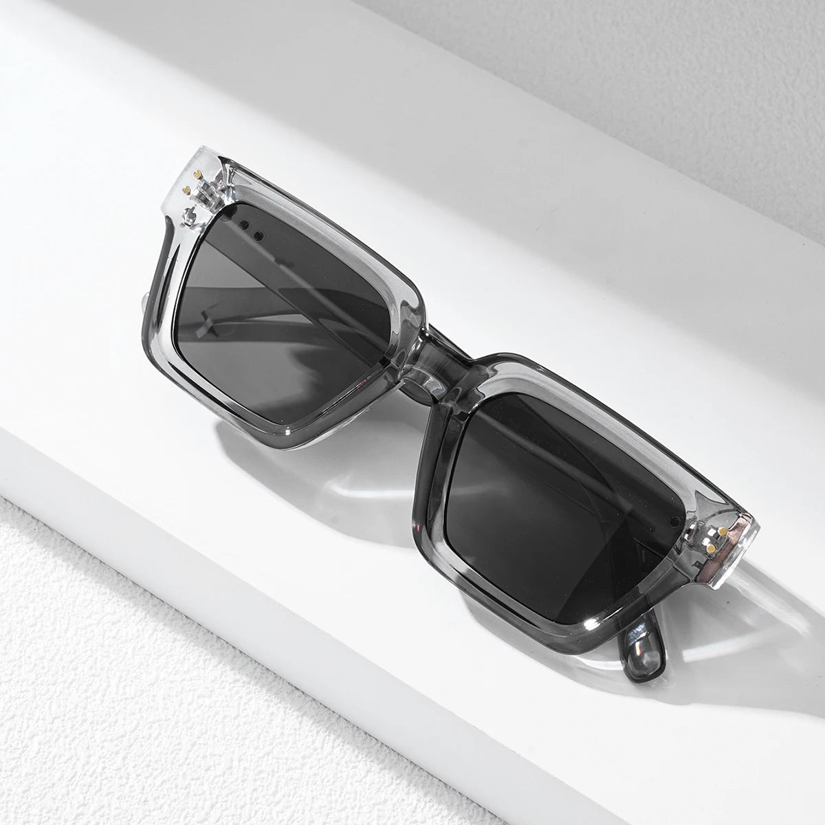 Lunettes de Soleil Carrées Homme Luxury Premium - Design Noir