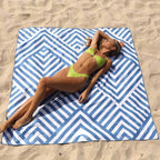 Serviette de Plage Séchage Rapide Anti-Sable - Natation Absorbante Compacte Fleurs
